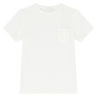 White Cotton Logo T-Shirt, 2, hi-res