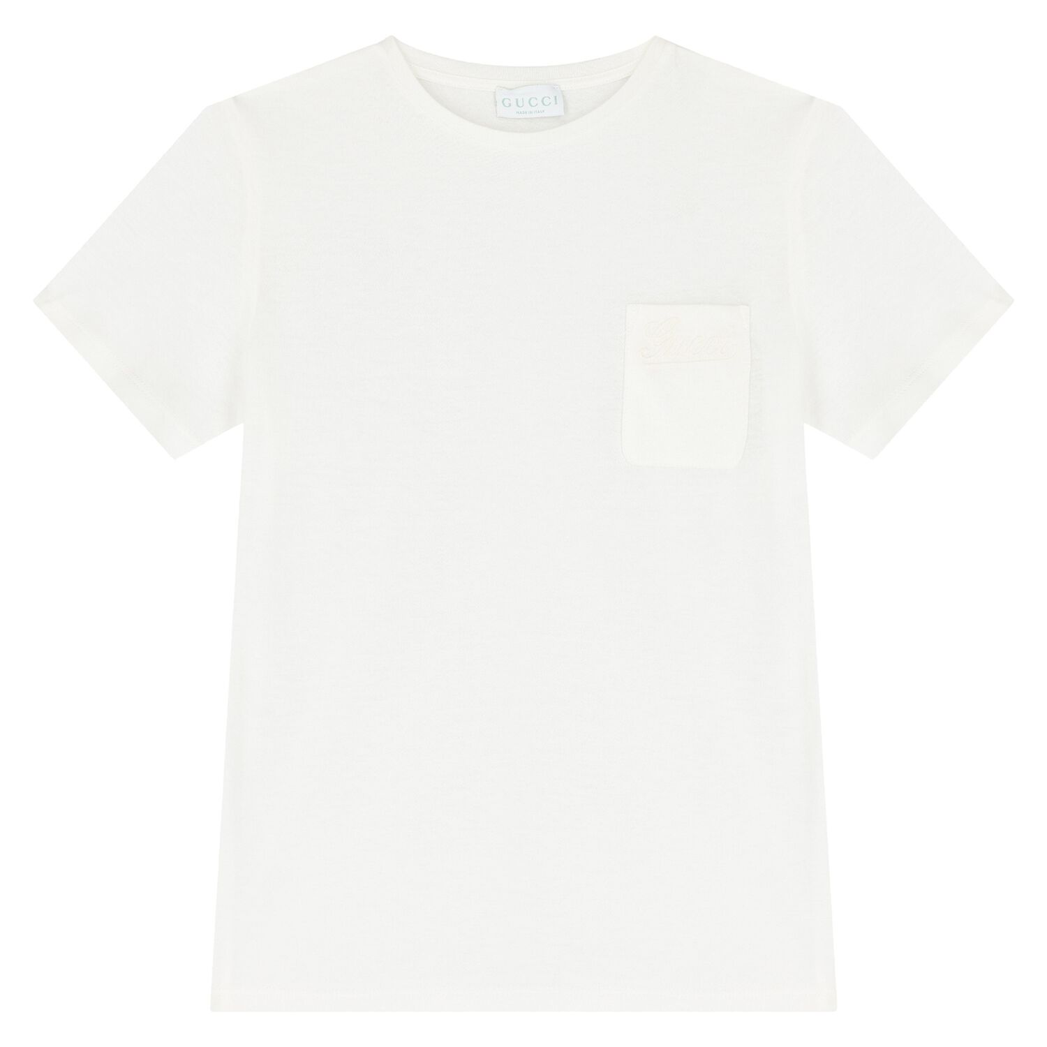 White Cotton Logo T-Shirt, 2, hi-res
