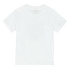 Younger Boys White Logo Tiger T-Shirt, 1, hi-res
