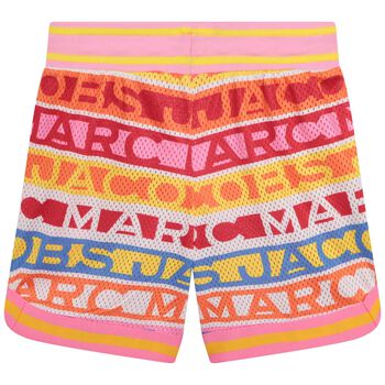 Girls Multi-Colored Logo Shorts