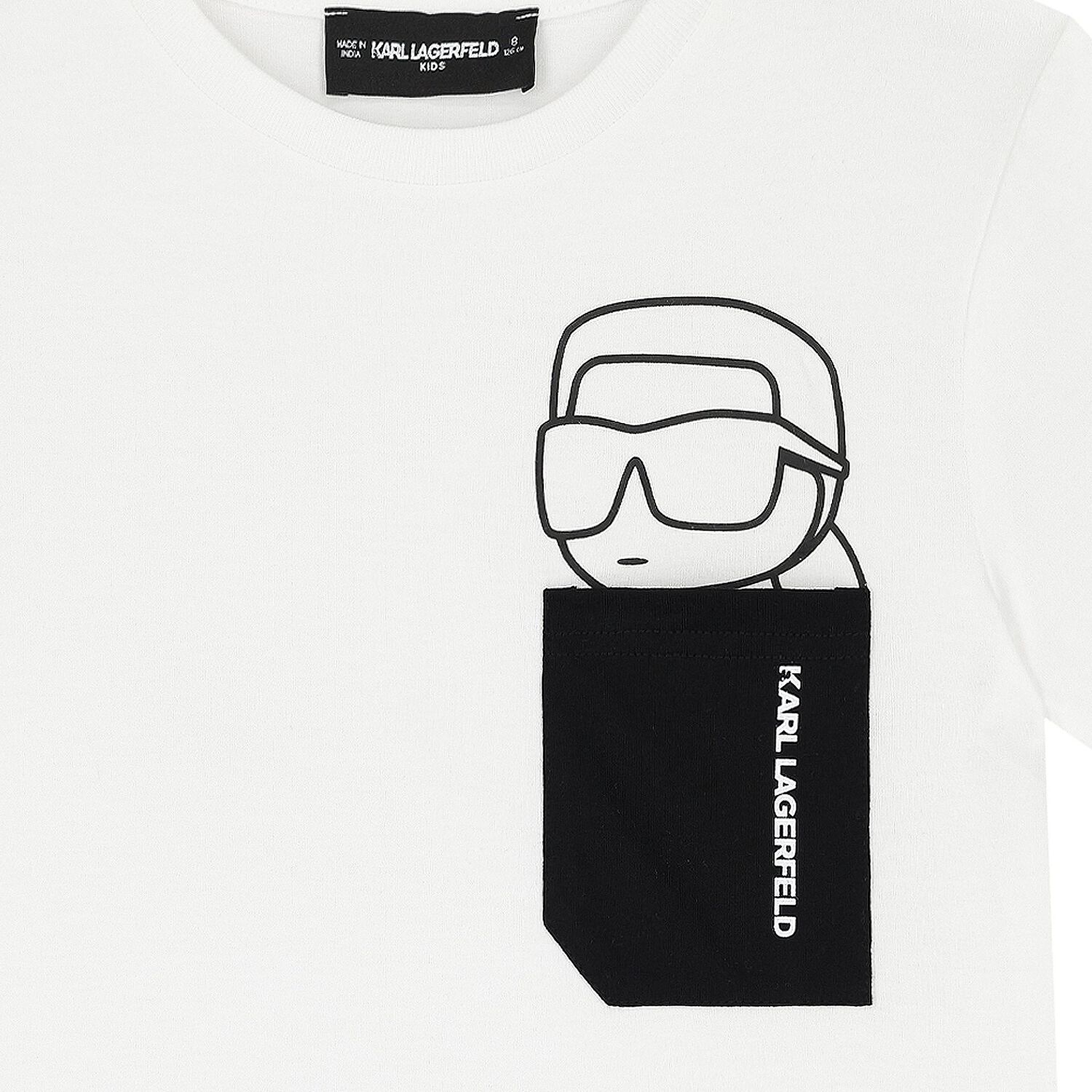 Boys White Logo T-Shirt, 1, hi-res