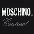 Black Logo Embellished T-Shirt, 1, hi-res