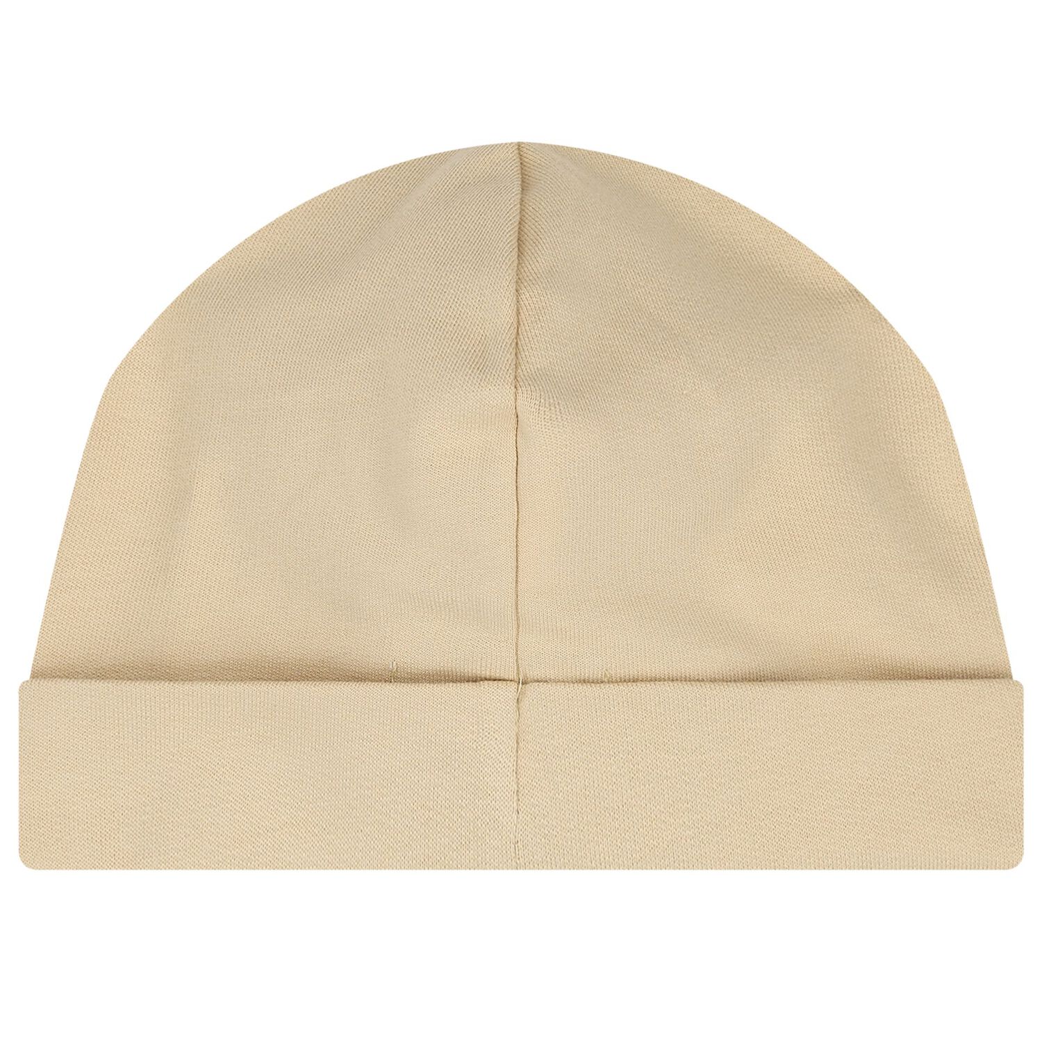 طقم هدايا ملابس أطفال بيج اللون مزين بشعار دب تيدي, 2, hi-res