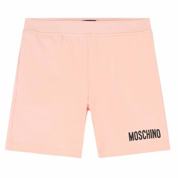 Younger Girls Pink Logo Shorts