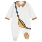 White & Beige Geo Map Babygrow Gift Set , 2, hi-res