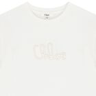 Girls Ivory Logo T-Shirt, 1, hi-res