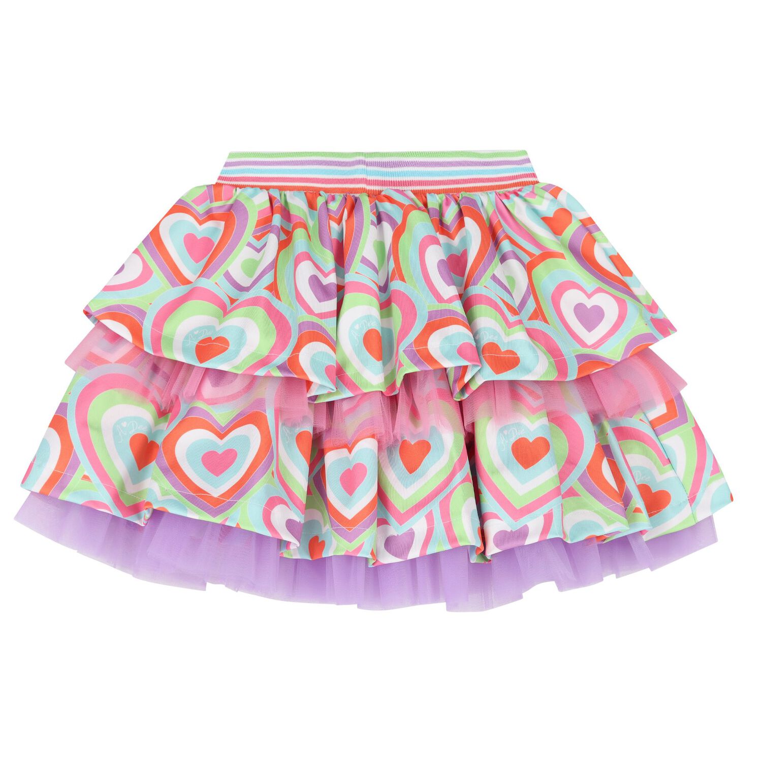 Girls Pink Cotton Sequin & Heart Skirt Set, 1, hi-res image number null