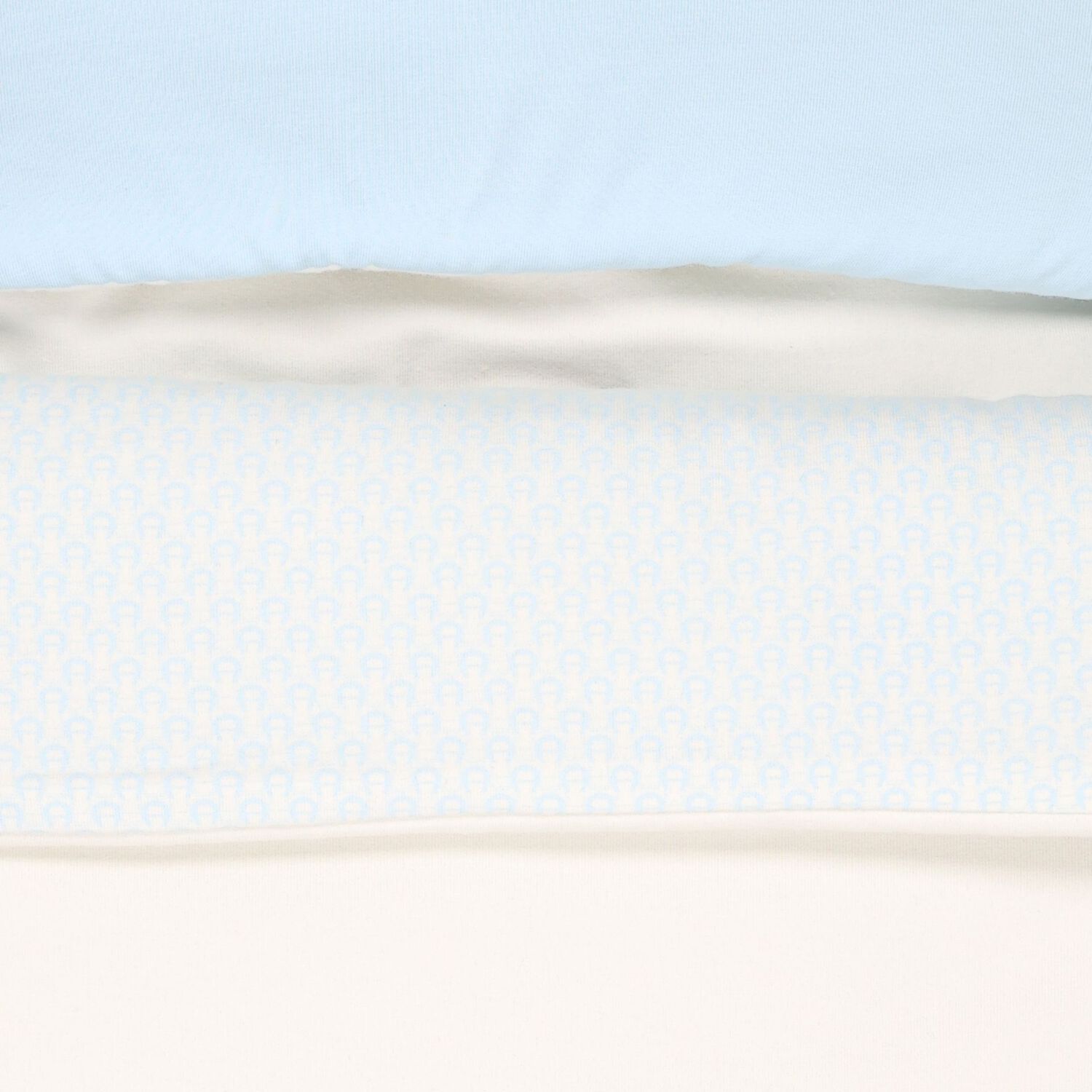 Baby Boys Ivory & Blue Teddy Bear Logo Nest, 2, hi-res