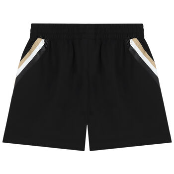 Boys Black Logo Shorts