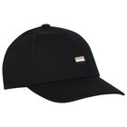 Boys Black Logo Cap, 1, hi-res