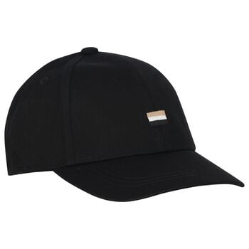 Boys Black Logo Cap