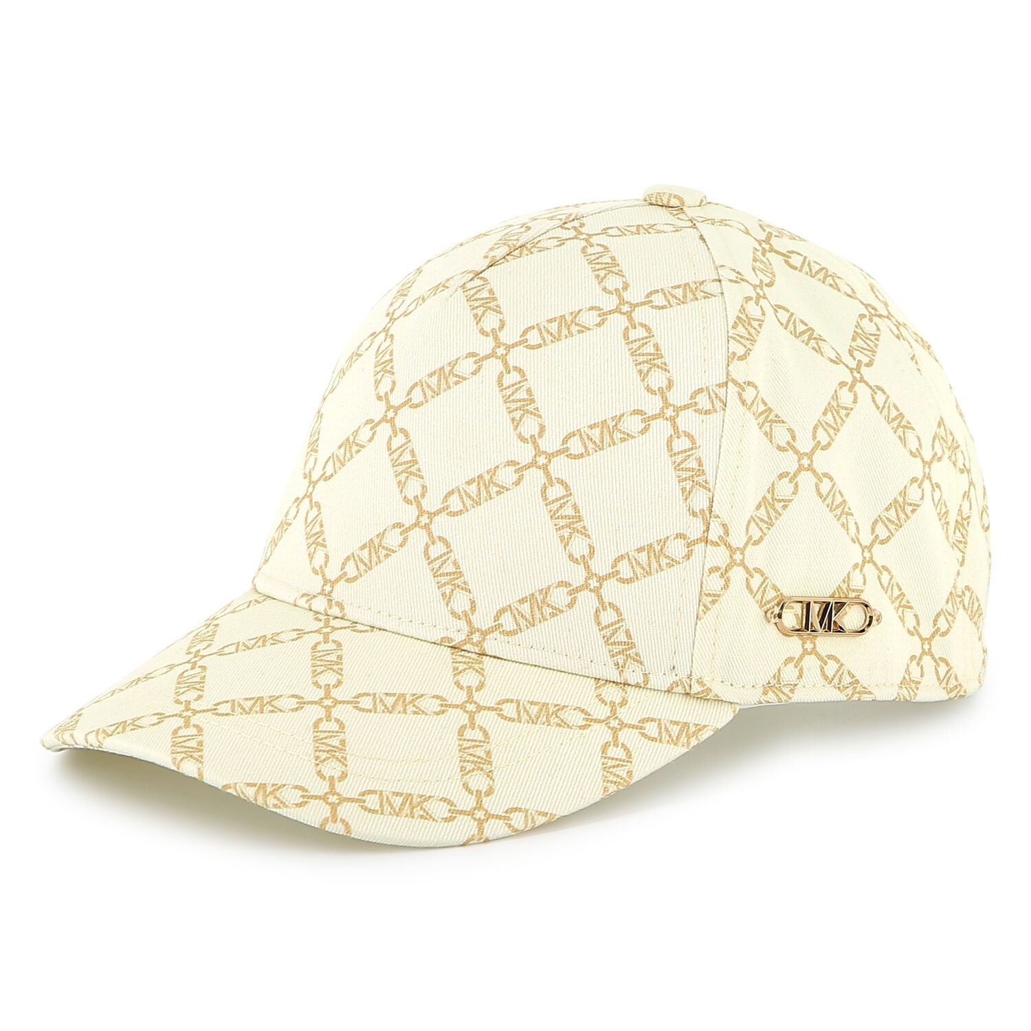 Girls Ivory & Gold Logo Cap, 1, hi-res image number null