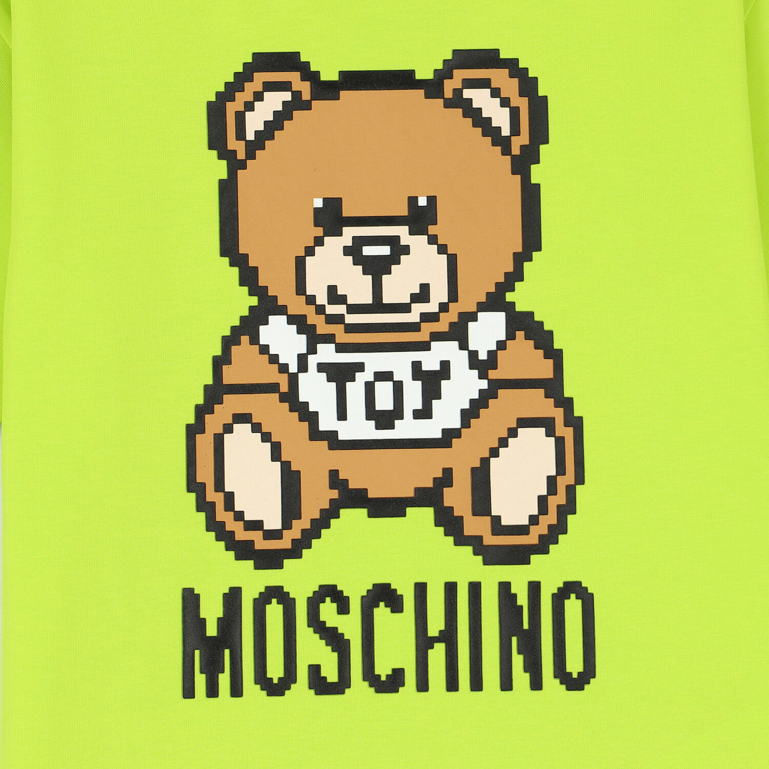 Neon Green Teddy Logo T-Shirt, 4, hi-res image number null