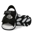 Boys Black Logo Sandals, 2, hi-res