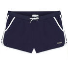 Girls Navy Blue Logo Shorts, 2, hi-res