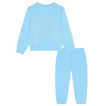 Younger Boys Blue Logo Tracksuit