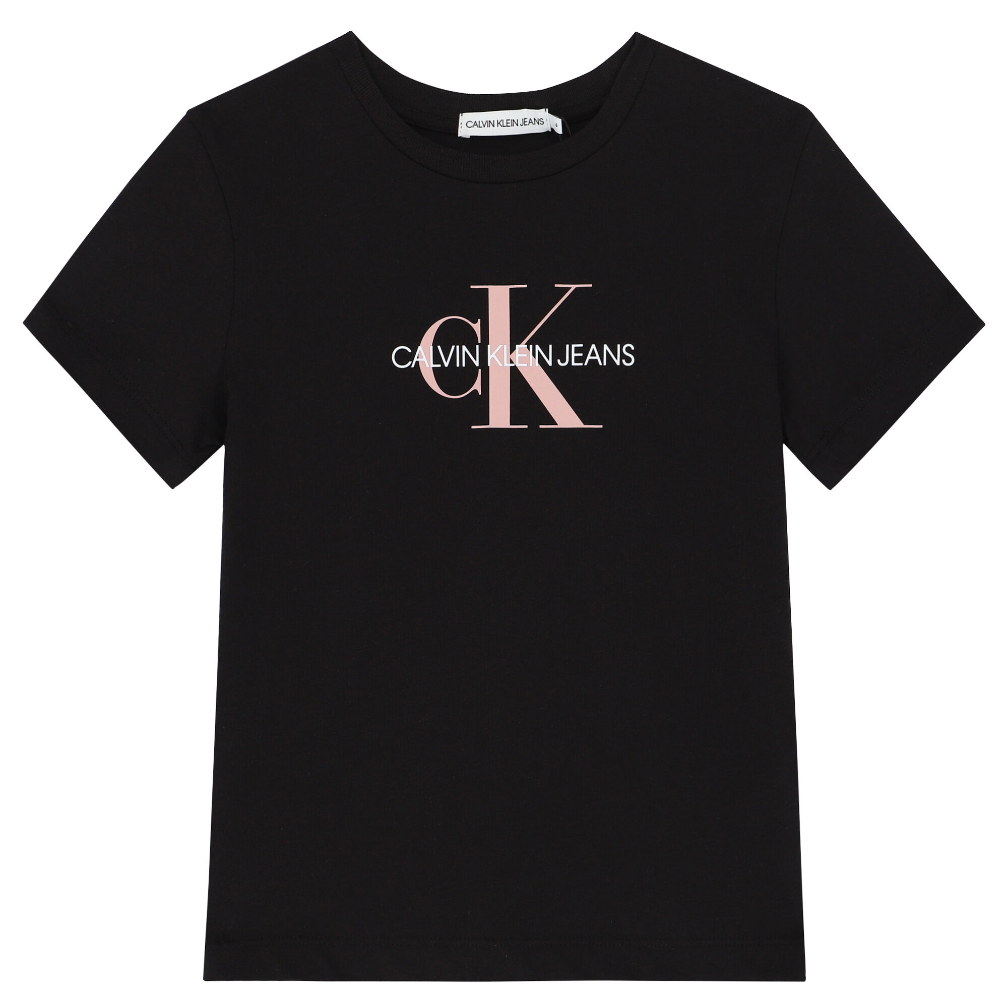 Calvin Klein Girls Black Logo T Shirt Junior Couture UAE