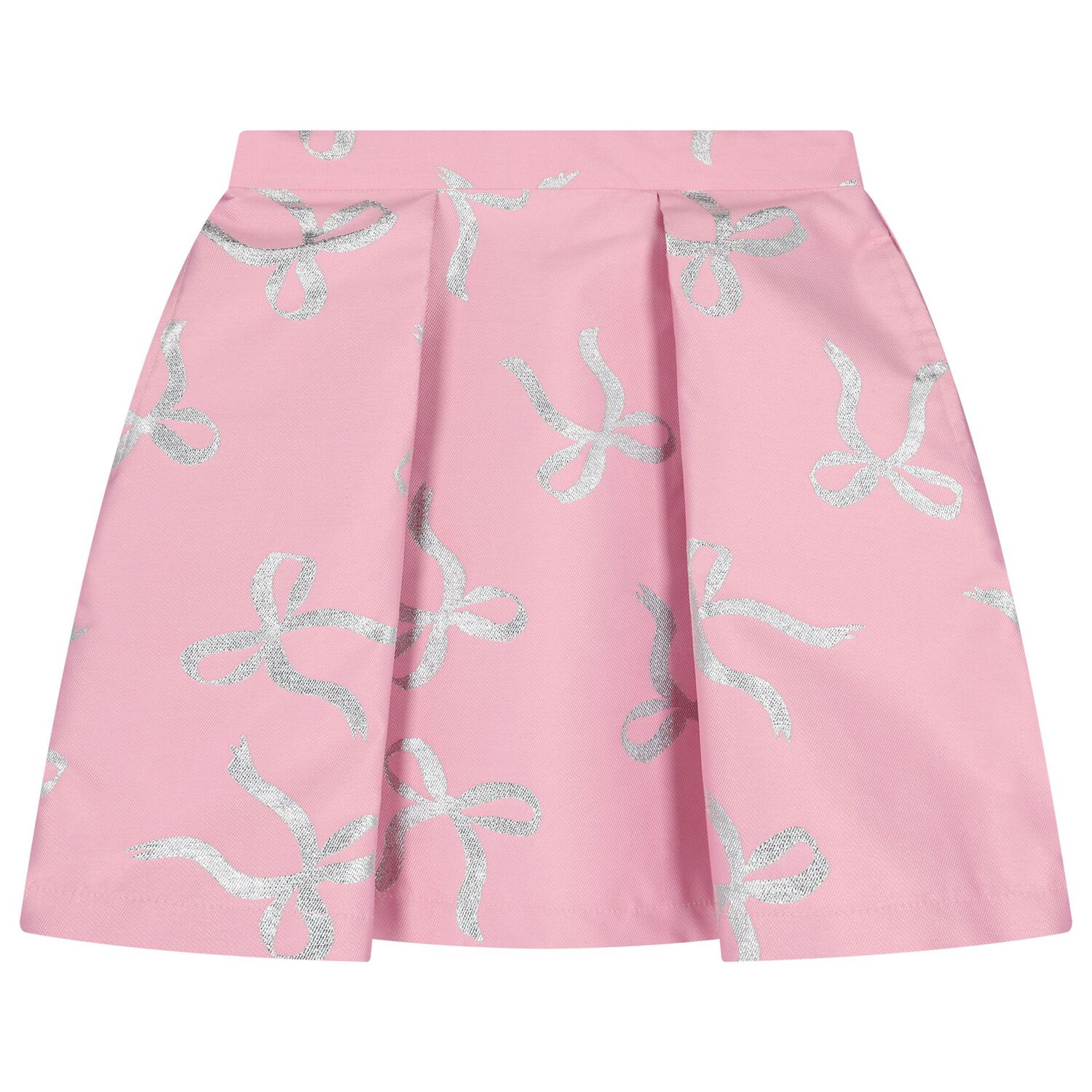 Girls Pink Bow Skirt Set, 1, hi-res