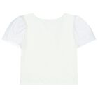 طقم تنورة بنات باللون الأبيض والأرجوانى, 1, hi-res