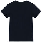 Boys Navy Logo T-Shirt, 1, hi-res
