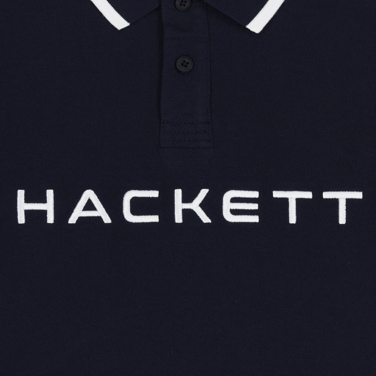 Boys Navy Blue & White Polo Shirt, 1, hi-res