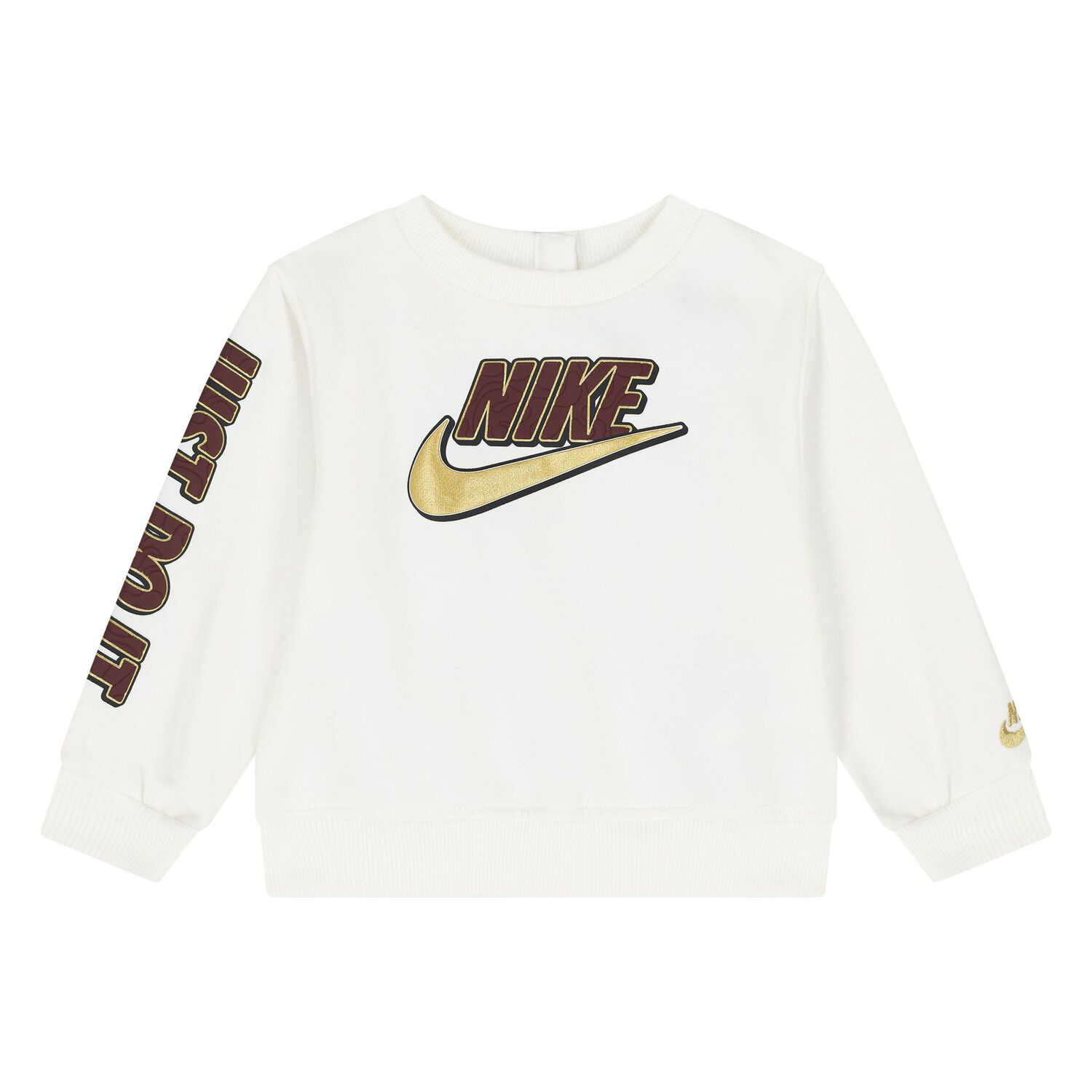 Younger Boys Ivory & Burgundy Logo Tracksuit, 2, hi-res