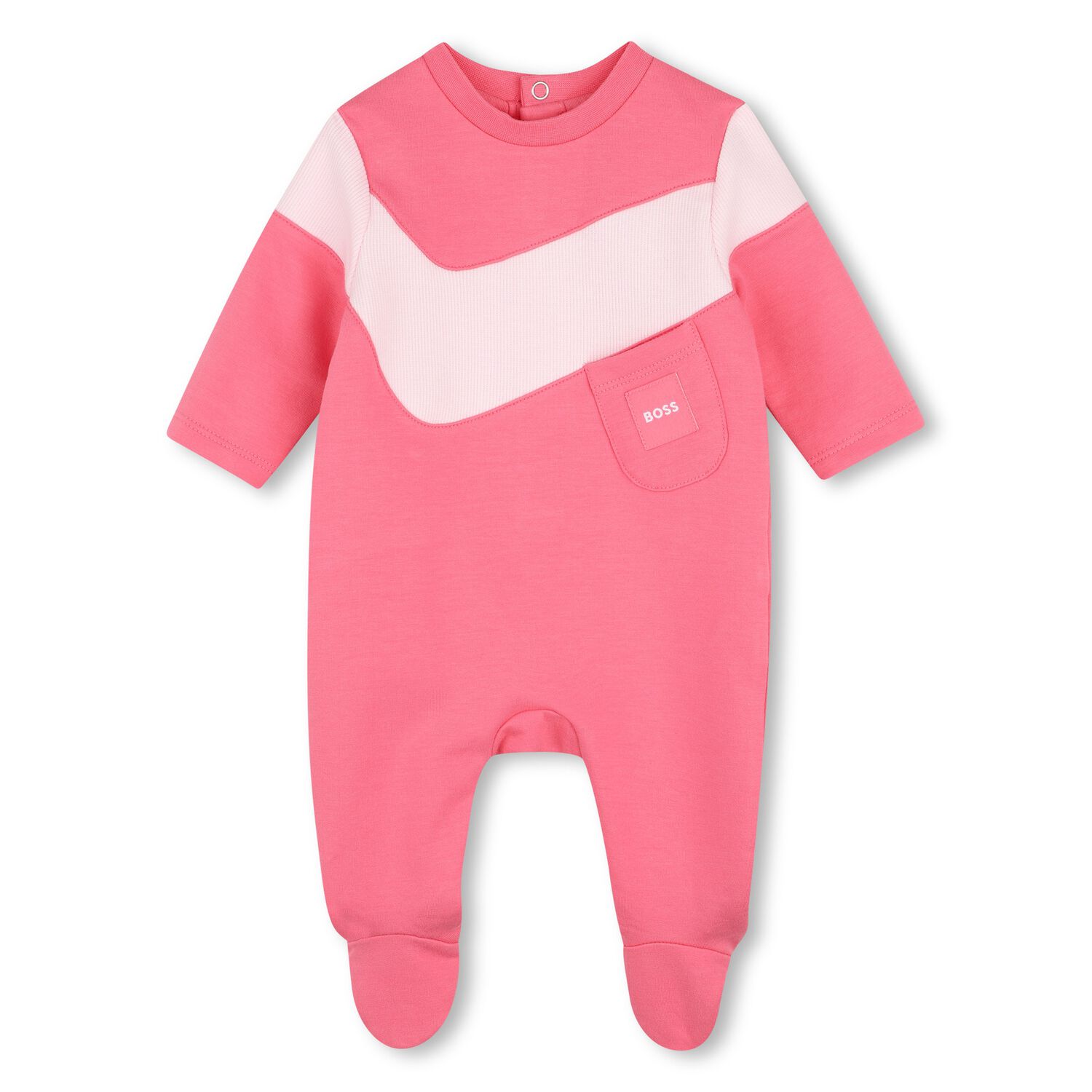 ملابس اطفال بالشعار باللون الوردي للبنات, 1, hi-res