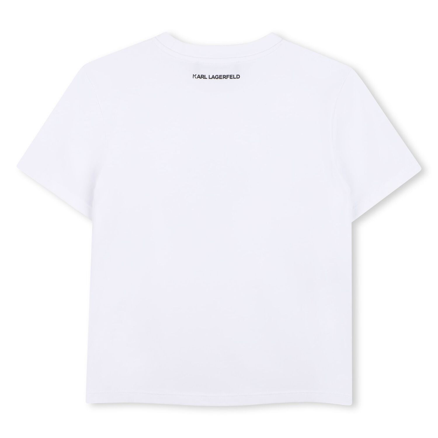 Girls White Reversible Sequin Choupette T-Shirt, 1, hi-res