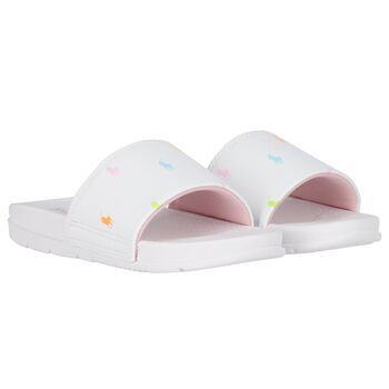 Girls White Logo Sliders
