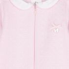 Baby Girls Pink & White Babygrow, 2, hi-res