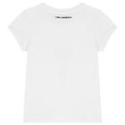 Girls White Ikonik Logo T-Shirt, 2, hi-res