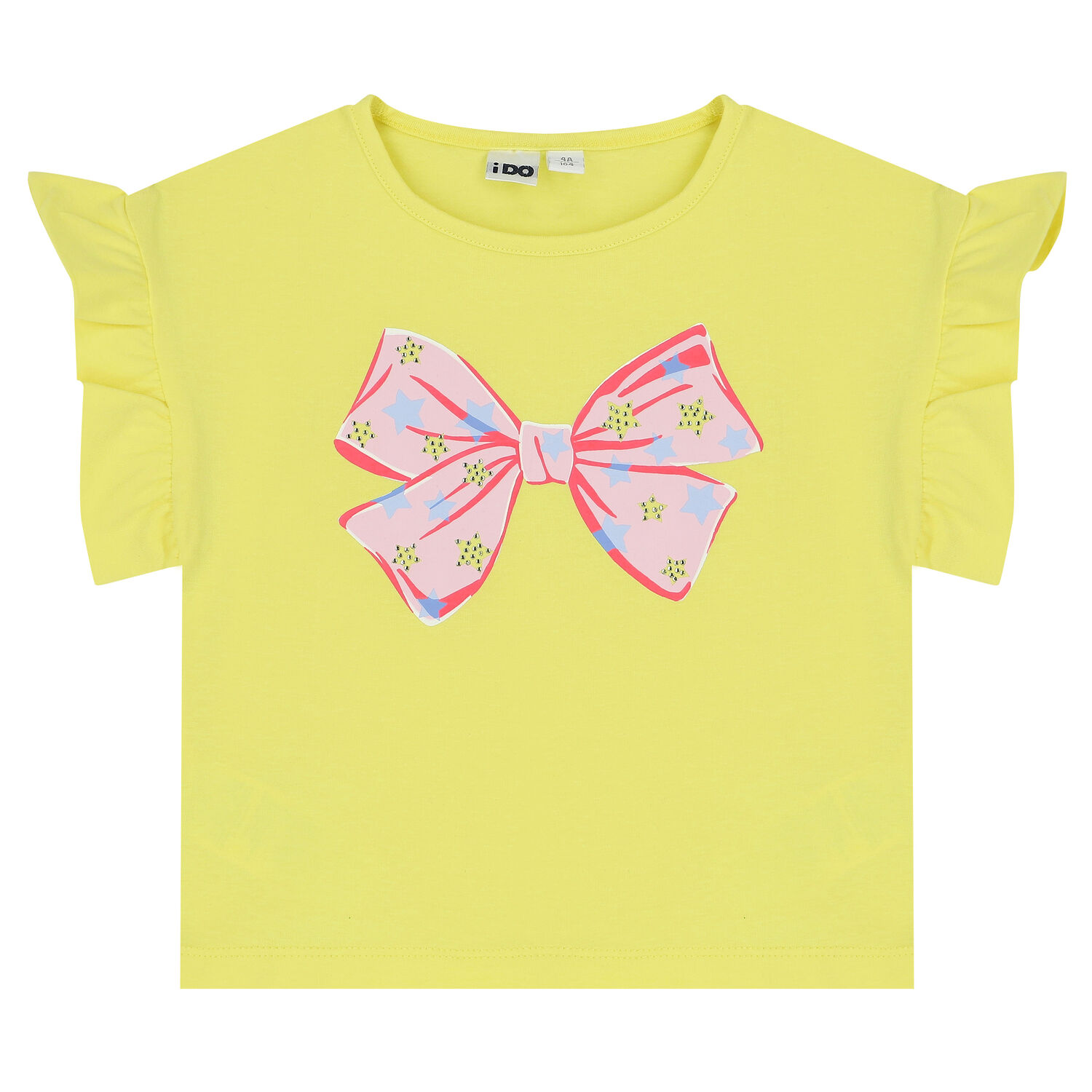 Girls Yellow & White Shorts & T-Shirt Set, 1, hi-res