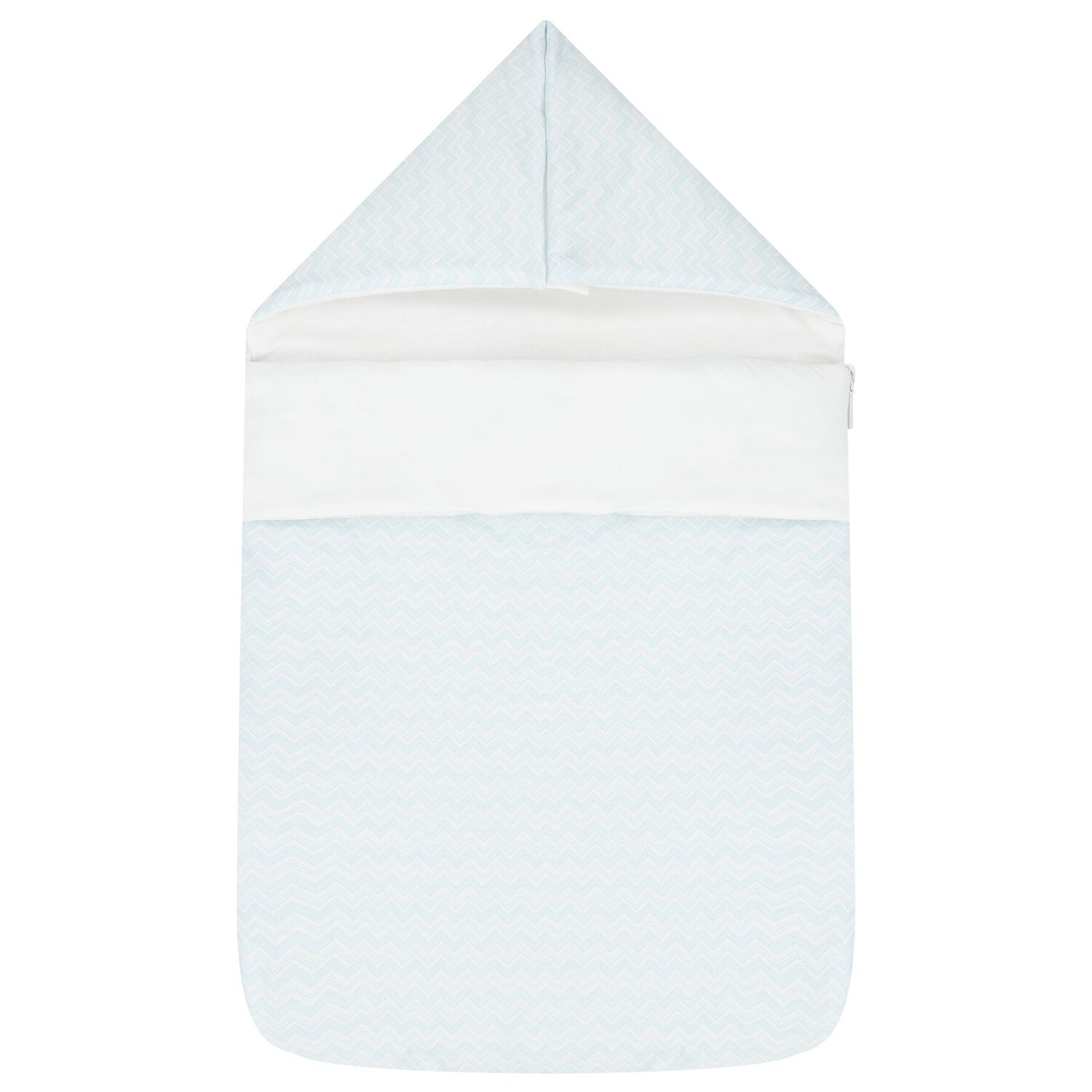 Baby Boys Blue Zig Zag Logo Nest, 1, hi-res image number null