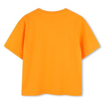 Girls Orange Logo T-Shirt