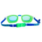 Boys Green, Blue & White Swimming Goggles, 1, hi-res
