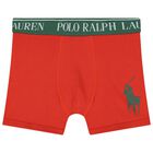 Boys Green, Orange & Green Logo Boxer Shorts ( 3-Pack ), 1, hi-res