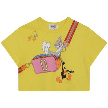Girls Yellow Crossbody Bag T-Shirt