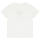 Girls White T-Shirt, 1, hi-res