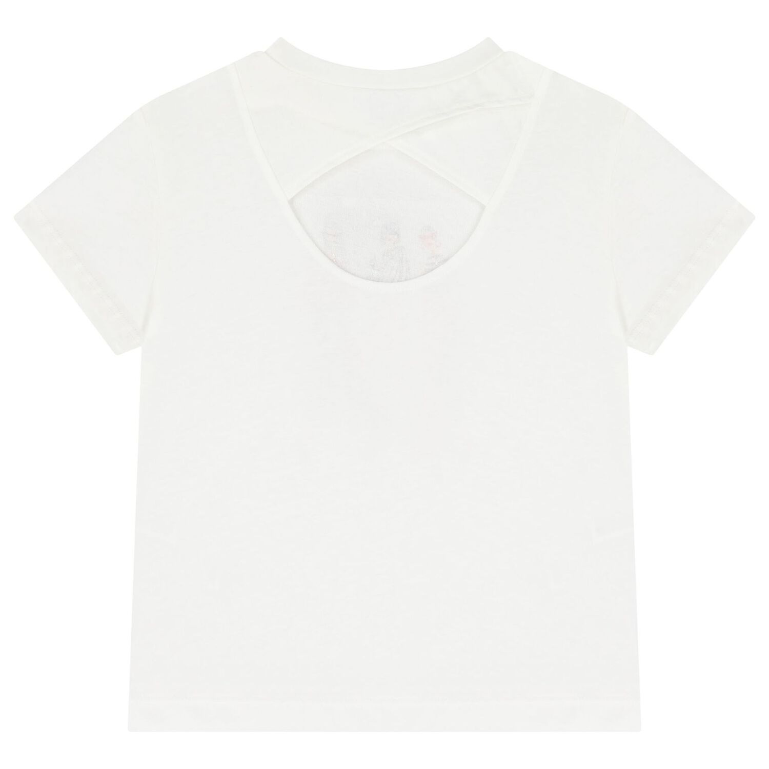Girls White T-Shirt, 1, hi-res