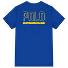 Boys Blue Logo T-Shirt, 3, hi-res