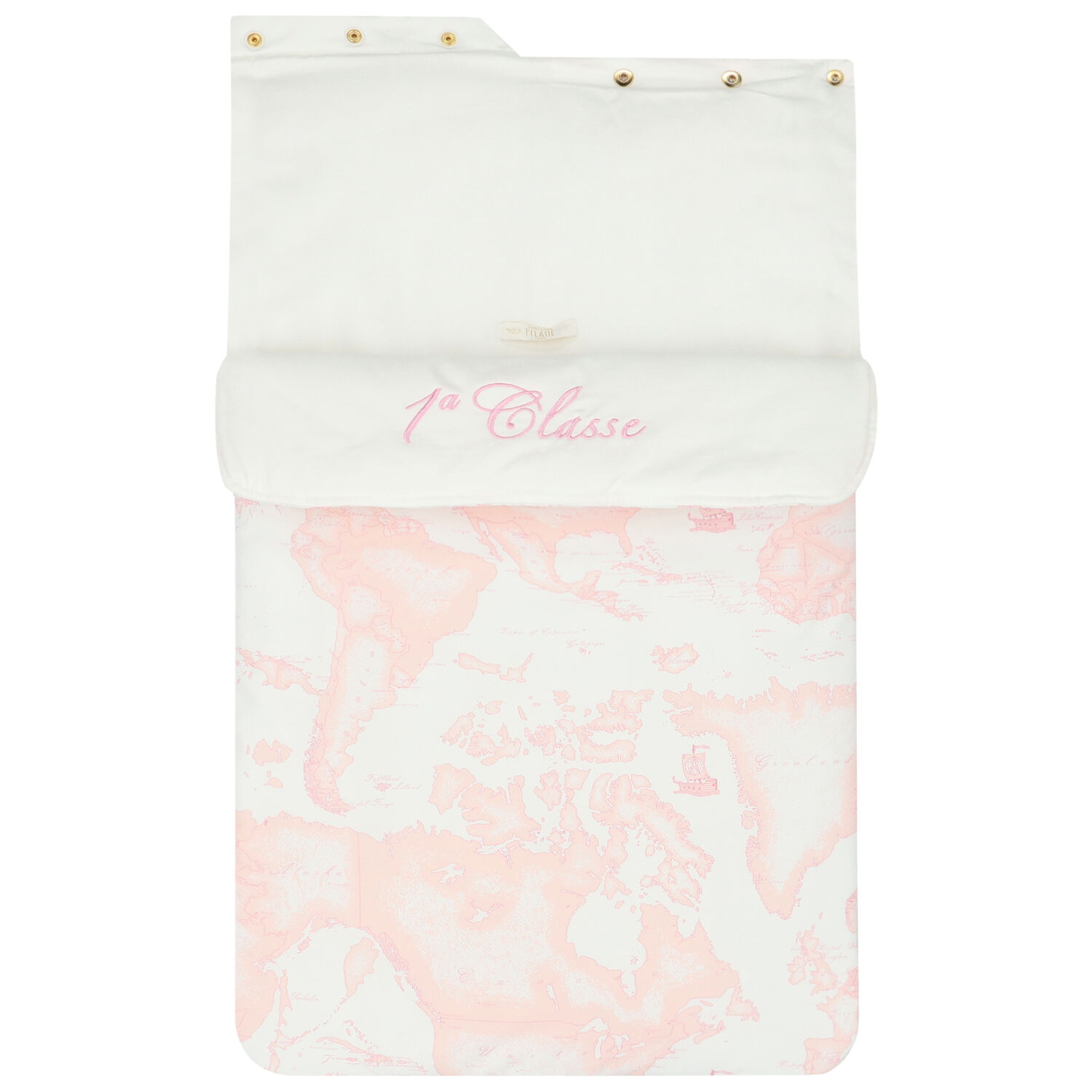 Pink & Ivory Geo Map Baby Nest, 1, hi-res image number null
