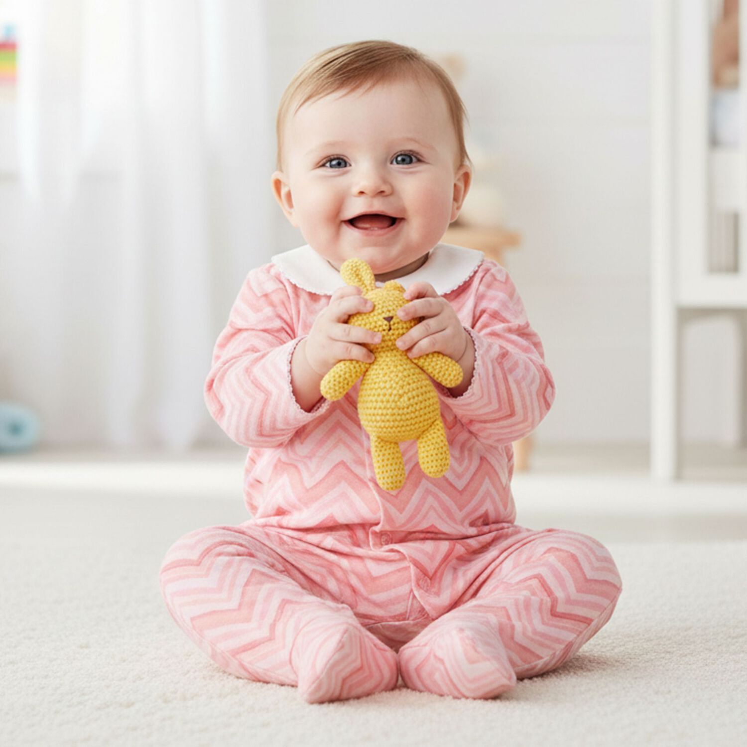 ملابس أطفال متعرجة وردية اللون للبنات, 5, hi-res