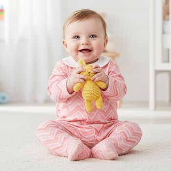 ملابس أطفال متعرجة وردية اللون للبنات