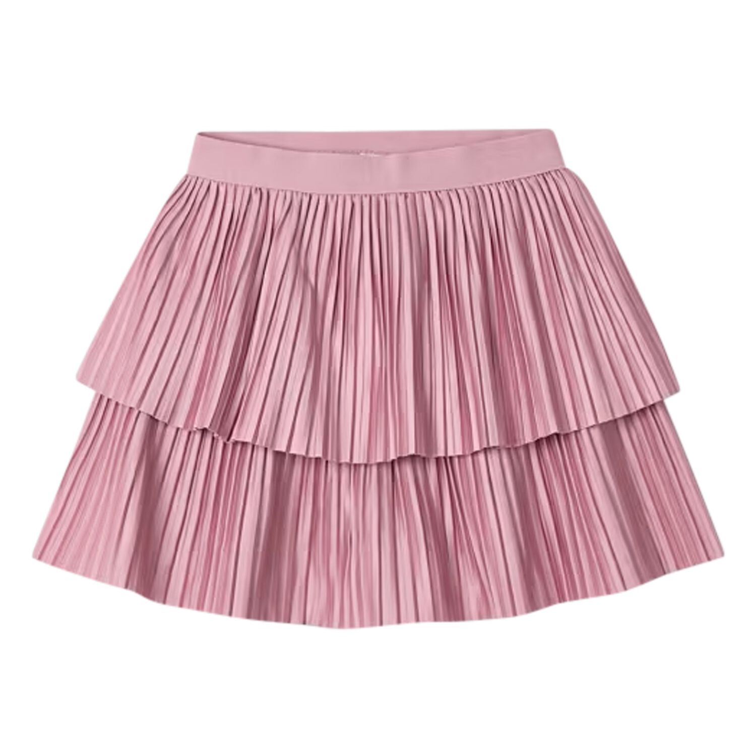 Girls Pink Pleated Skirt, 3, hi-res