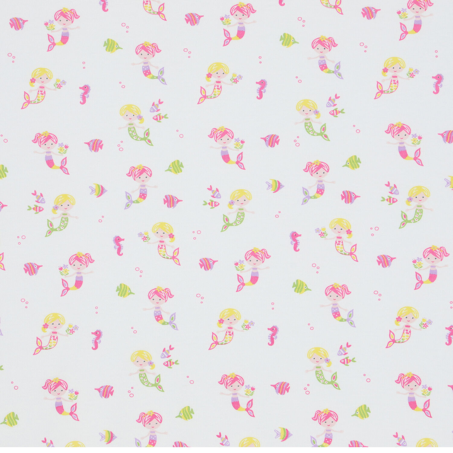 Baby Girls White Mermaids Blanket, 1, hi-res