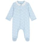 Baby Boys Blue Whale Babygrow, 1, hi-res