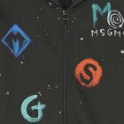 قميص أسود بغطاء رأس وسحّاب, 1, hi-res