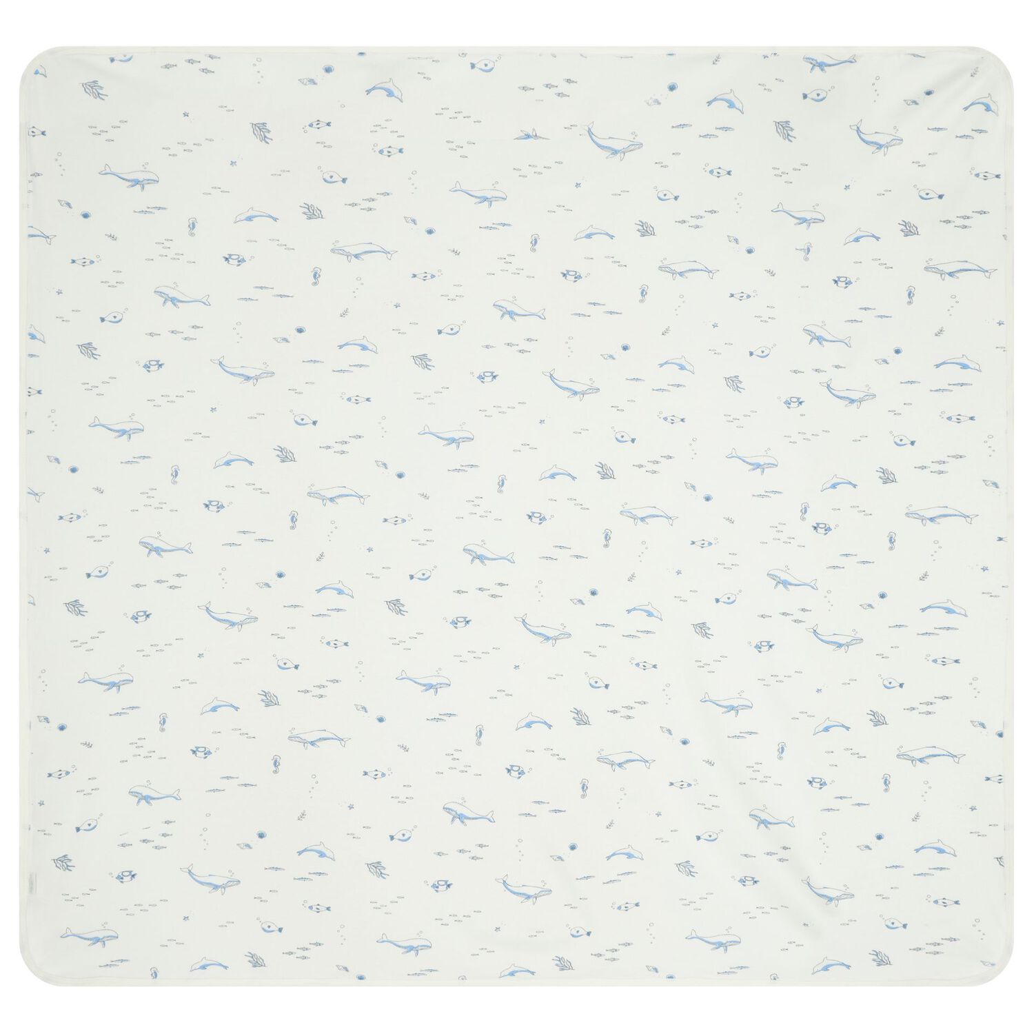 طقم هدايا لحاف وبطانية للأولاد الصغار باللونين الأبيض والأزرق, 3, hi-res image number null