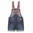 Girls Denim Dungarees, 1, hi-res