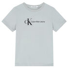 Boys Grey Logo T-Shirt, 2, hi-res